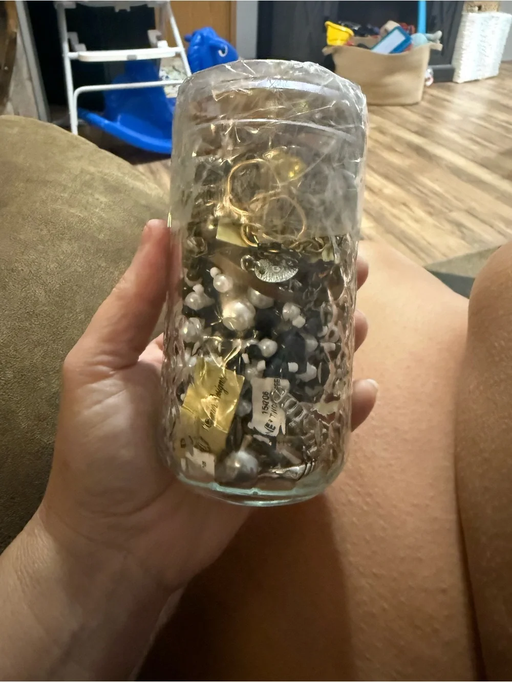 12 once jewelry jars. New and used